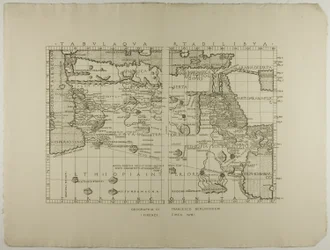 Mapa da Líbia, Oriente Médio e Norte da África