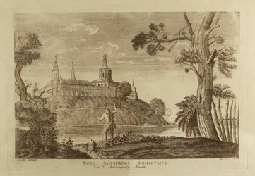 O Mosteiro de Andronikov do Salvador em Moscou, 1791
