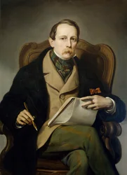 Auto-retrato, de Francis Coghetti (1802-1875)