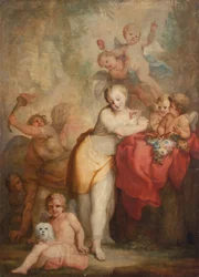 Alegoria do Vício e da Virtude (óleo sobre tela)