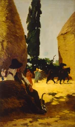 Bista, avô de Francesco Gioli (1846-1922), óleo sobre tela