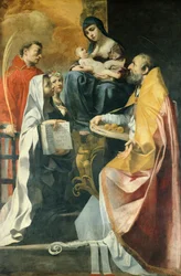 Madonna com quatro Santos, de Gian Francesco Gessi (1588-1649), 238x153 cm