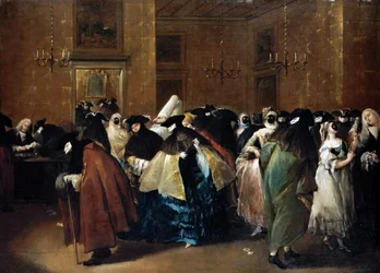 Casino (The Redoubt) em Veneza - Guardi, Francesco (1712-1793) - Óleo sobre tela - 77,5x107,5 - Coleção Privada