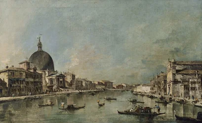 Grande Canal com San Simeone Piccolo e Santa Lucía