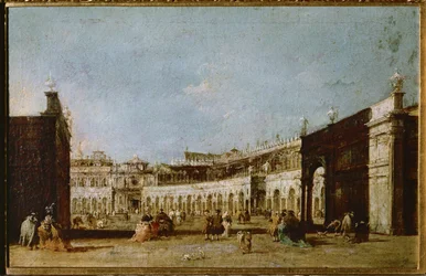 Piazza San Marco, Veneza, Itália (óleo sobre tela)