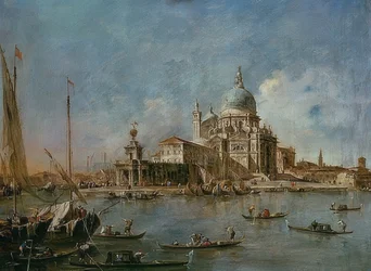 Punta Della Dogana com Santa Maria della Salute. Um 1770