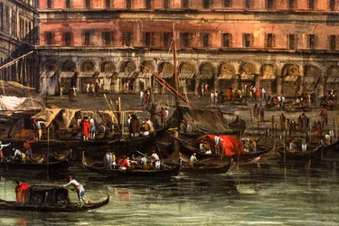 Ponte de Rialto, pormenor, depois de 1754 (óleo sobre tela)