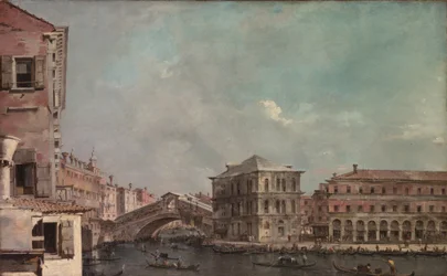 O Grande Canal acima do Rialto, c.1760 (óleo sobre tela)