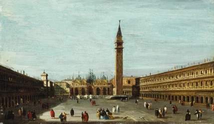 A Piazza San Marco, Veneza, olhando para o leste,