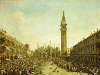 A Piazza San Marco, no dia da coroação do Doge,