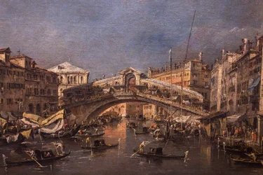 A Ponte de Rialto em Veneza, 1760 (óleo sobre tela)