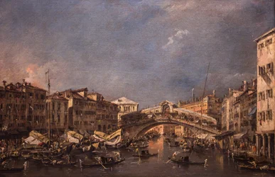 A Ponte de Rialto em Veneza, 1760 (óleo sobre tela)