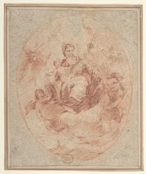 The Virgin and Child Holding Scapulars, 1712-93.