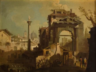 Vista de uma cidade italiana