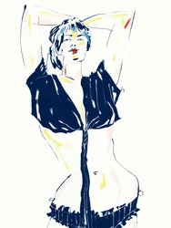 Pose de lingerie cheia de confiança