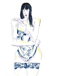 Figura em lingerie sensual
