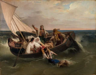 Barco com fugitivos gregos, 1834.
