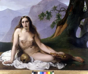 Francesco Hayez (1791 - 1882). Penitente Madeleine (Vanite). 1833. Milão, Galeria de Arte Moderna.