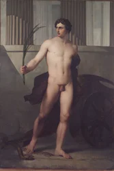 Italiano:  Atleta trionfante O atleta vitorioso