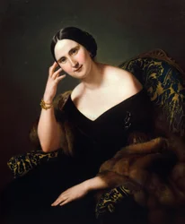 Retrato de Caterina Bonvicini Cardinale, de Francesco Hayez (1791-1882), óleo sobre tela