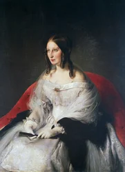 Retrato de Sarah Louise Strachan Ruffo de Motta e Bagnara, Princesa de Sant