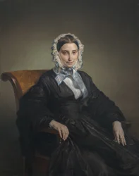 Impressão do retrato de Teresa Manzoni Borri