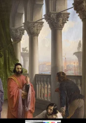 O último encontro entre Jacopo Foscari e sua família antes de ser exilado, 1838-40