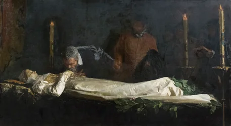 Miguel Ângelo no leito da morte de Vittoria Colonna