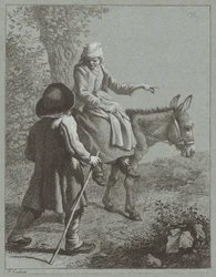 Menino e menina com um burro, 1764.