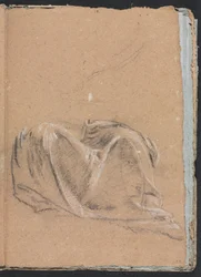 Verona Sketchbook: Drapery study page 35, 1760.