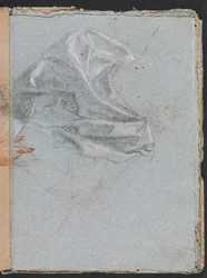 Verona Sketchbook: Drapery study page 37, 1760.