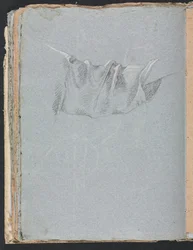 Verona Sketchbook: Drapery study page 48, 1760.