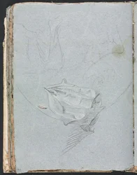 Verona Sketchbook: Drapery study page 84, 1760.