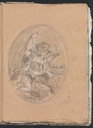 Caderno de Verona: Figura com criança na rotatória, páginas 67, 1760.