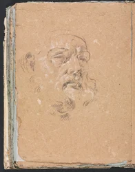 Verona Sketchbook: cabeça masculina (página 76)