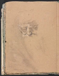 Verona Sketchbook: cabeça masculina (página 80)