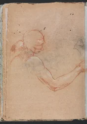 Verona Sketchbook: Nu com cabeça e braço direito (página 36)