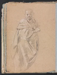 Verona Sketchbook: Monge em pé (página 52)