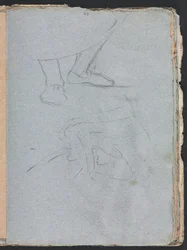 Verona Sketchbook: Estudo dos pés (página 53)