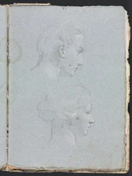 Verona Sketchbook: Duas cabeças (página 85)