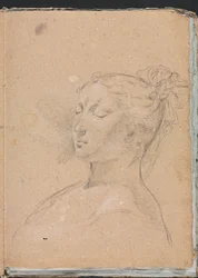 Verona Sketchbook: Mulher de olhos fechados (página 15)