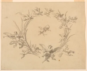 Estudo para Decoração de Afresco, Palácio do Quirinal, Roma