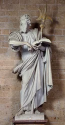 São Tadeu, escultura de mármore de Francesco Mochi (1580-1654), Museu das obras da Catedral, Orvieto, Itália