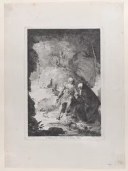 São Paulo Eremita e Santo António Abade conversando numa paisagem, depois de Pi..., ca. 1784-1836.