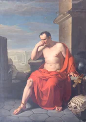 Marius sentado nas ruínas de Cartago, Francesco Oliva