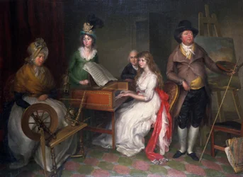 "Thomas Jones, 1742-1803 e sua família", 1797