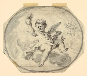 Desenho, Projeto para um teto pintado, 1770-1800
