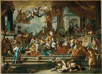 A expulsão de Heliodoro do templo (pintura sobre tela)