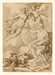 Vénus recebendo de Vulcano as armas de Eneias