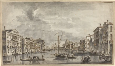 O Grande Canal Olhando para a Saudação e o Dogana